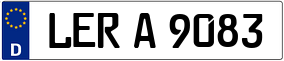 Trailer License Plate